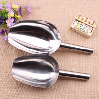 Multipurpose 2 PCS Stainless Steel Small and Large Ice Scooper for Freezer Ice Machine Maker Candy Scoop